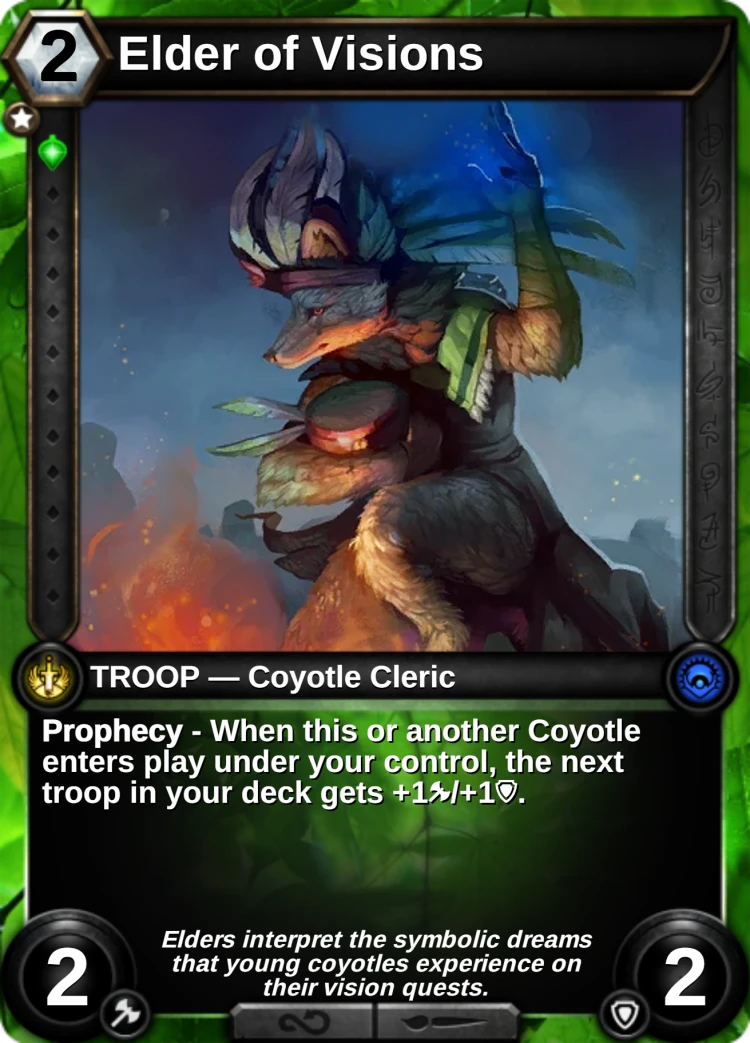 Elder of Visions: the card