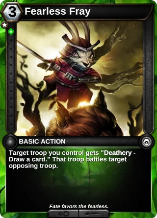 Fearless Fray: the card this item changes