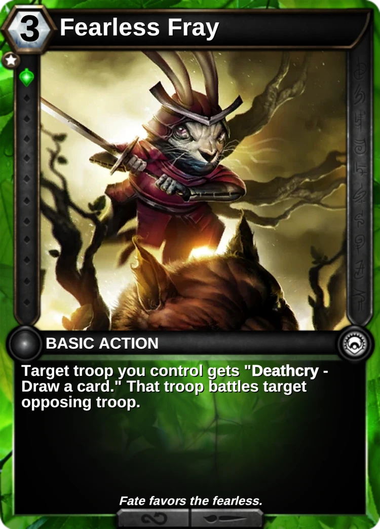 Fearless Fray: the card
