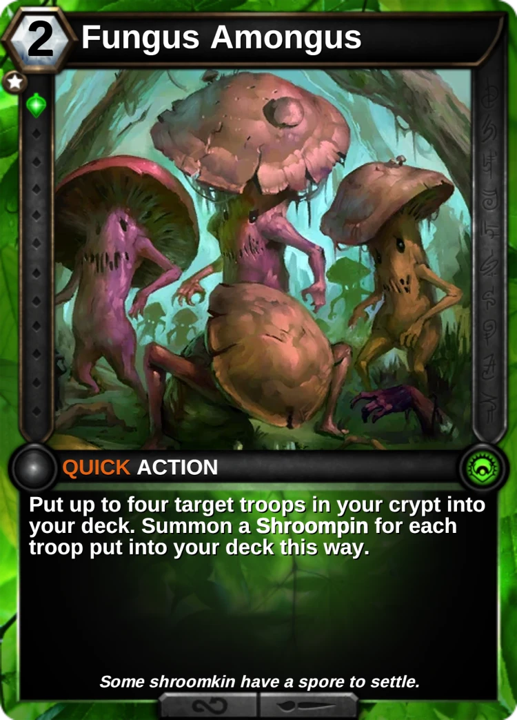 Fungus Amongus: the card
