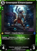 Greenpaw Emancipator: printing in Primal Dawn