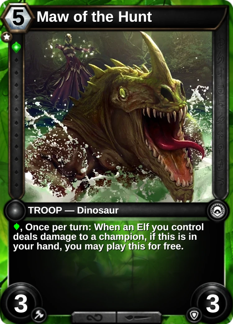 Maw of the Hunt: the card