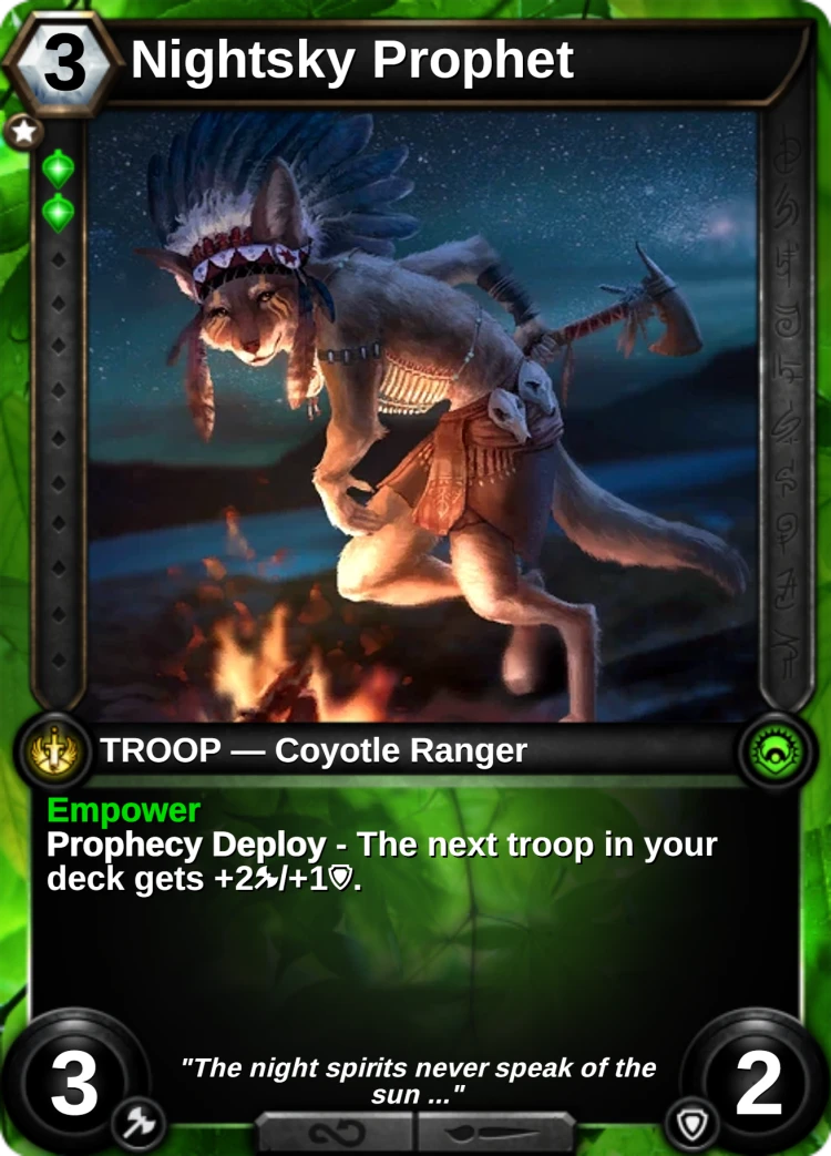Nightsky Prophet: the card