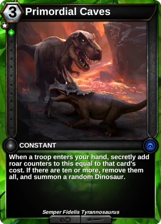 Primordial Caves: the card this item changes