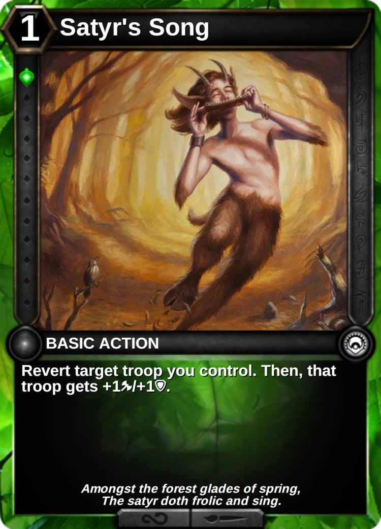 Satyr's Song: the card