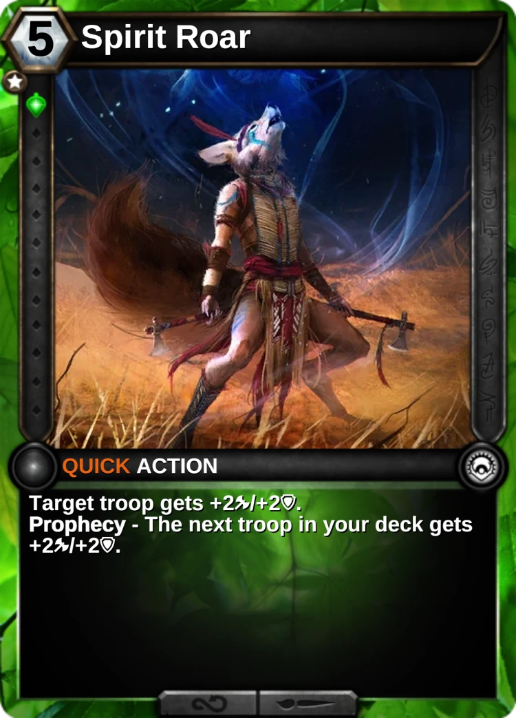Spirit Roar: the card