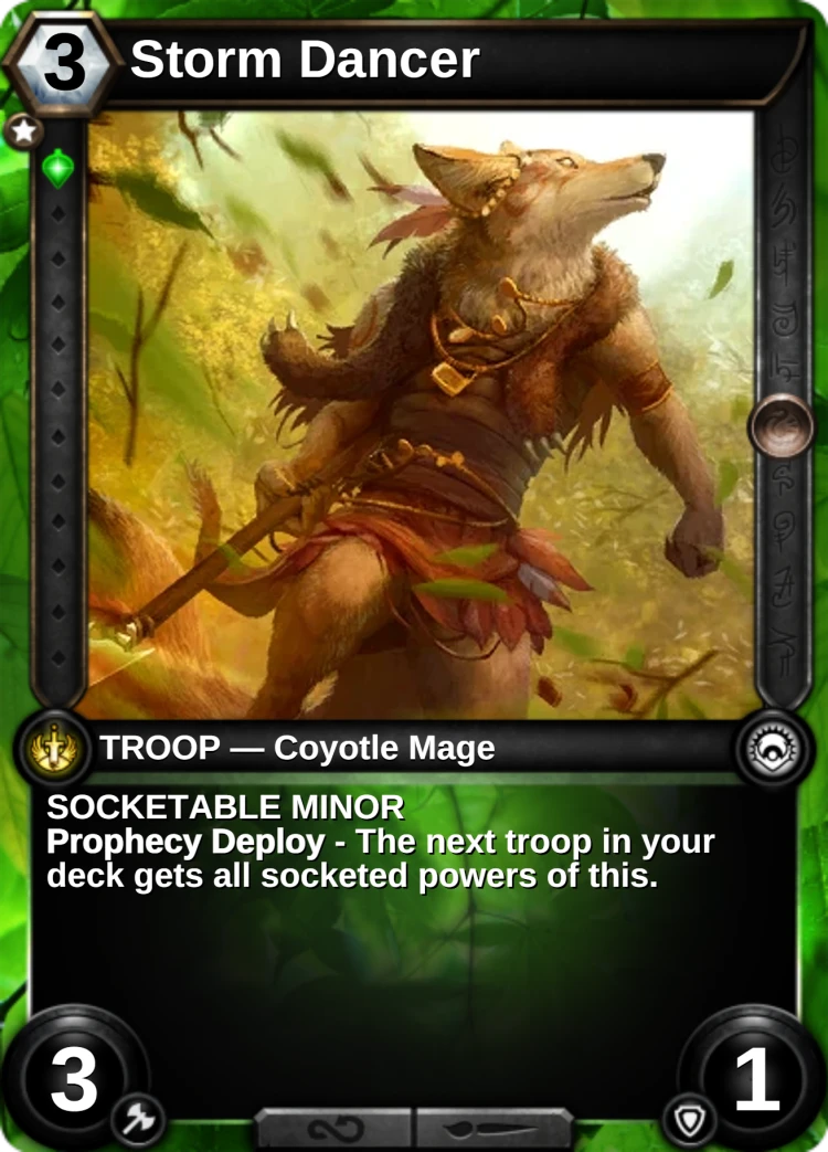 Storm Dancer: the card