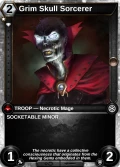 Grim Skull Sorcerer: printing in Shards of Fate