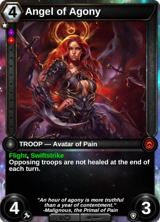 Angel of Agony: the card this item changes