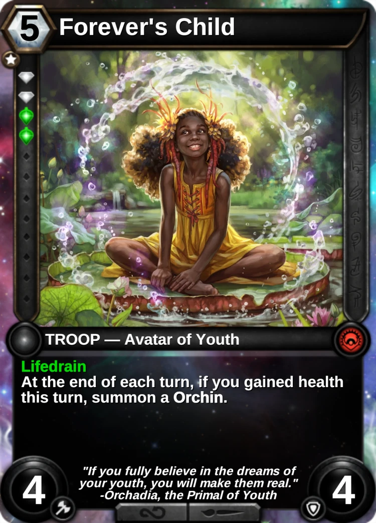 Forever's Child: the card