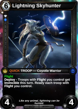 Lightning Skyhunter: the card this item changes
