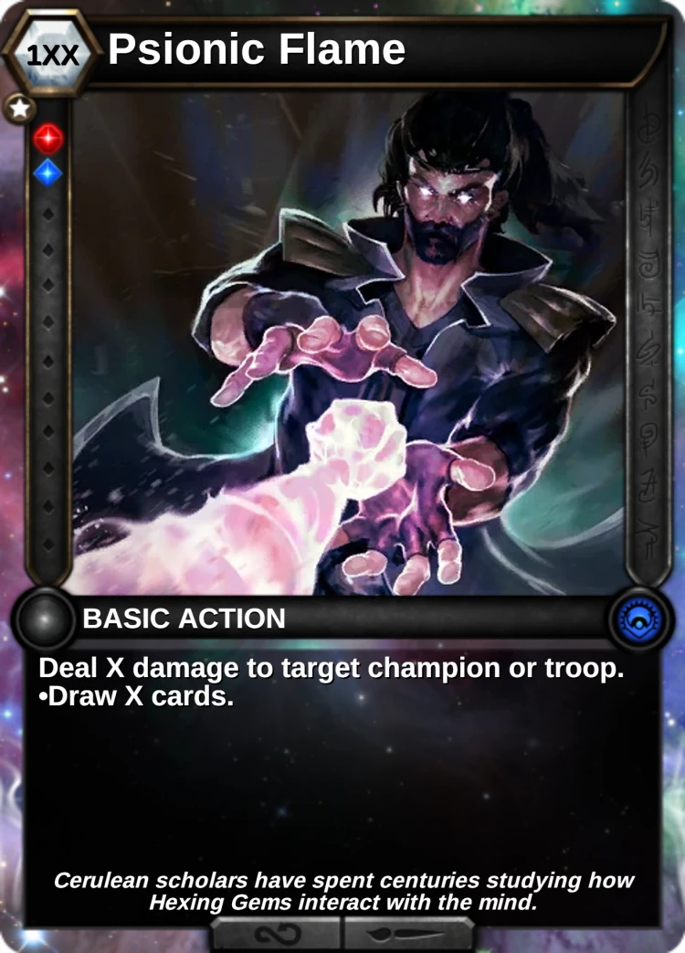 Psionic Flame: the card