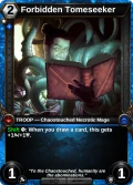 Forbidden Tomeseeker: alternate art in Primal Dawn