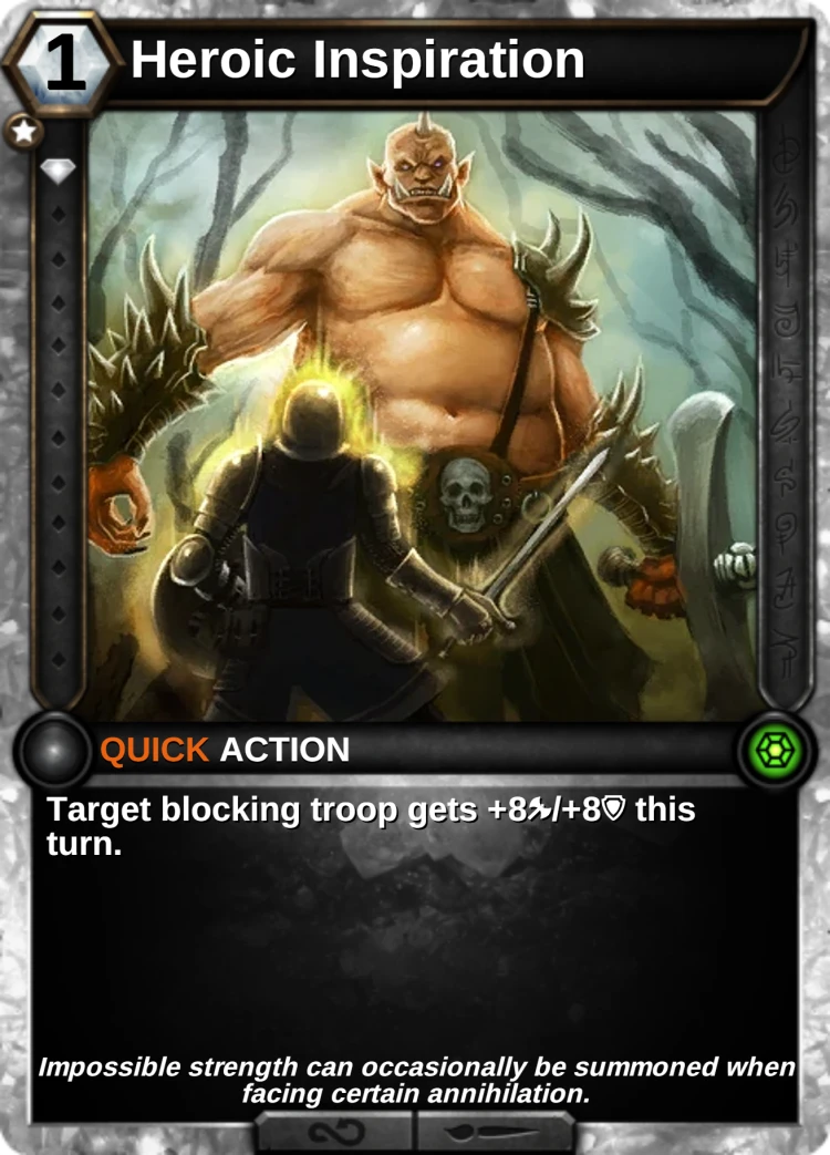 Heroic Inspiration: the card