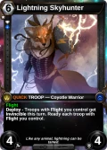 Lightning Skyhunter: alternate art in Primal Dawn