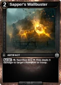 Sapper's Wallbuster: printing in Herofall