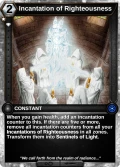 Incantation of Righteousness: printing in Shards of Fate