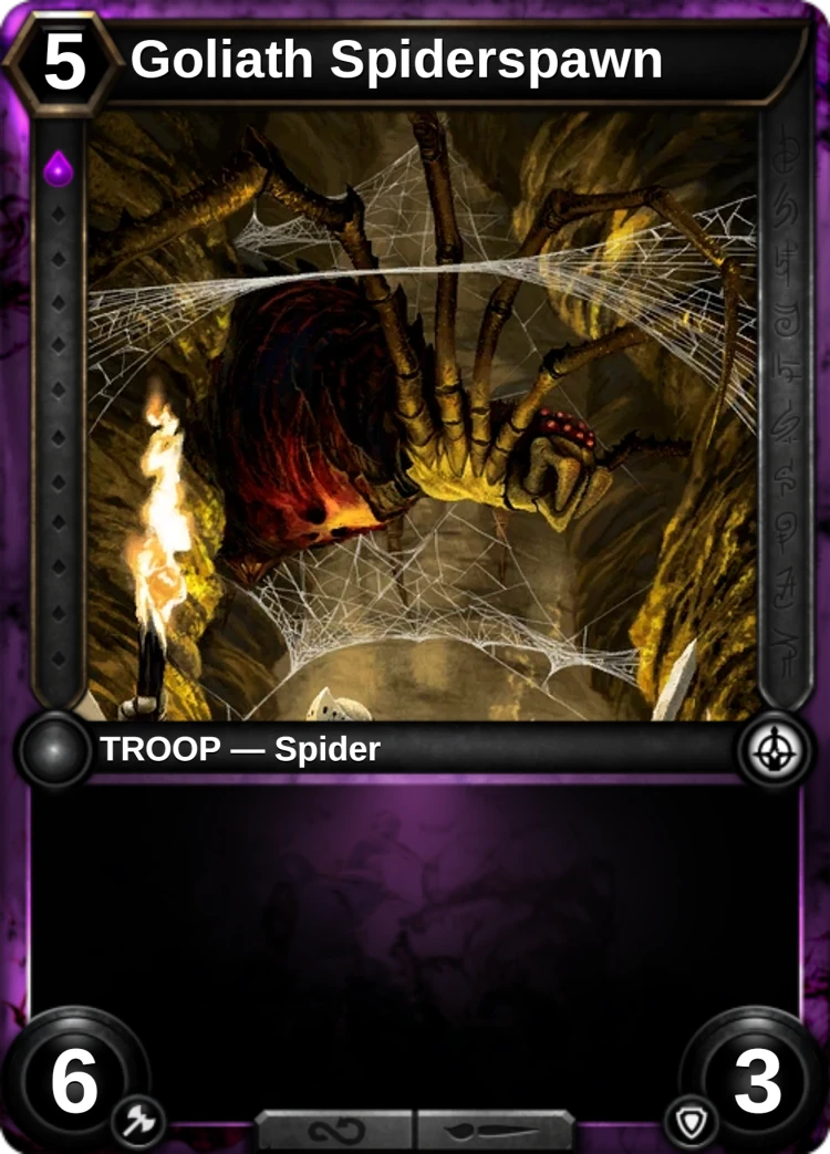 Goliath Spiderspawn: the card