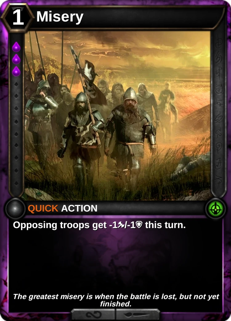 Misery: the card