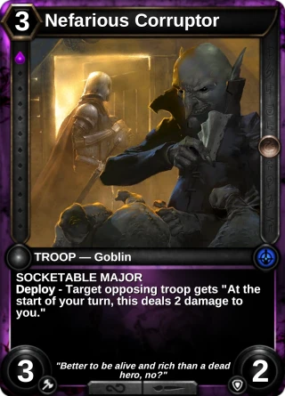 Nefarious Corruptor: the card this item changes