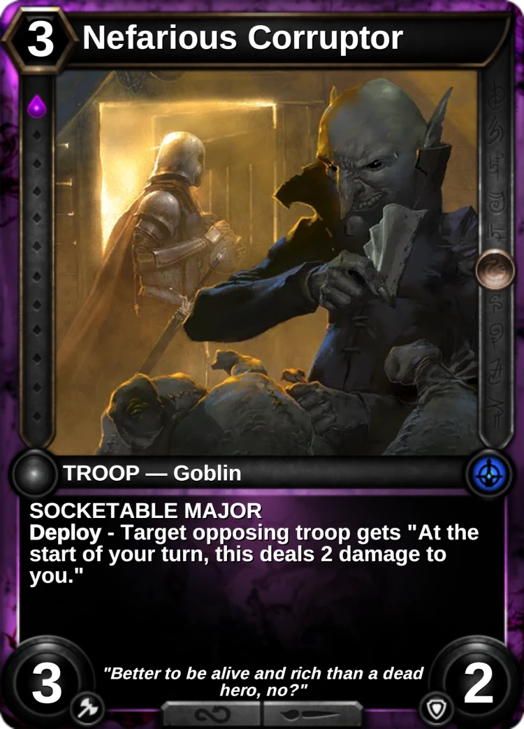 Nefarious Corruptor: the card