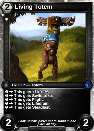 Living Totem: the card this item changes