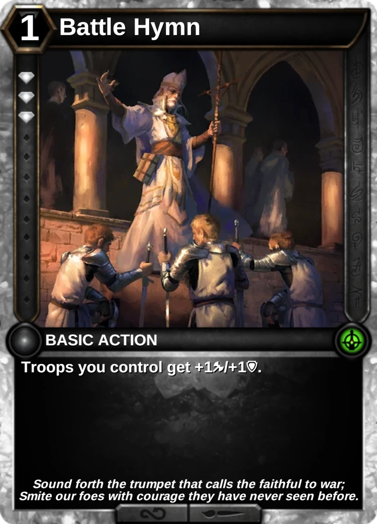 Battle Hymn: the card