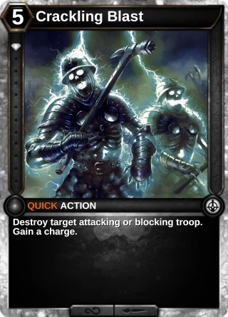 Crackling Blast: the card this item changes