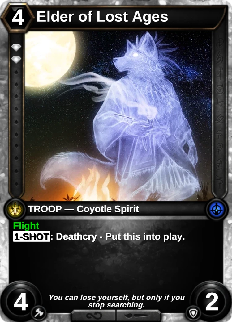 Elder of Lost Ages: the card