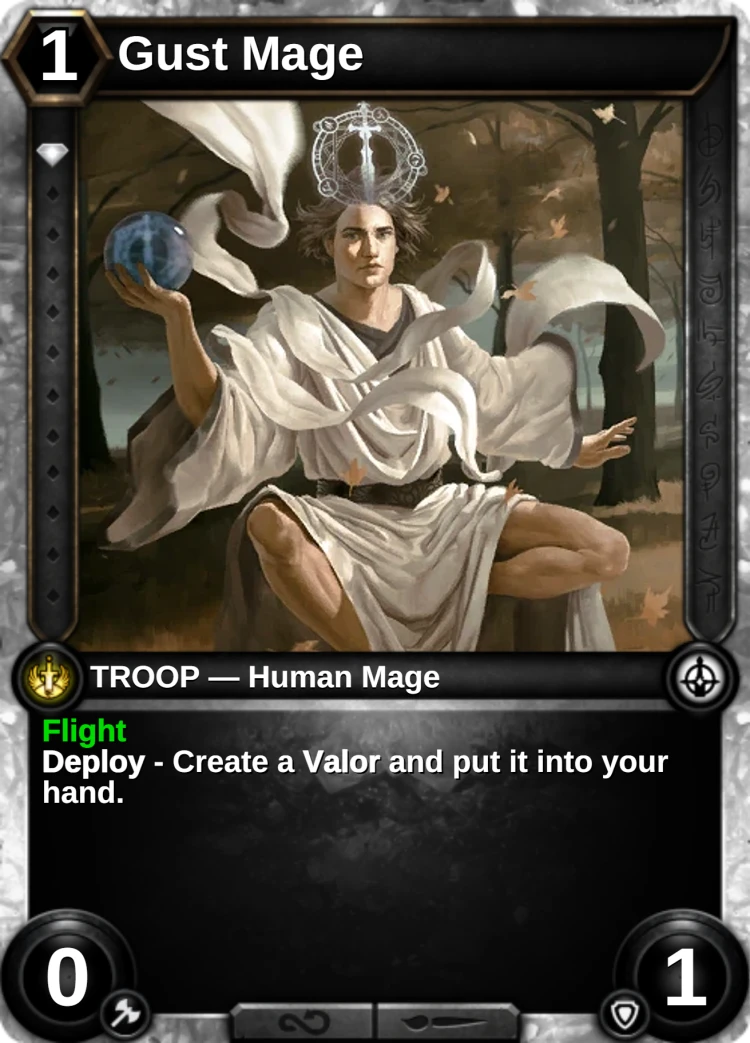 Gust Mage: the card