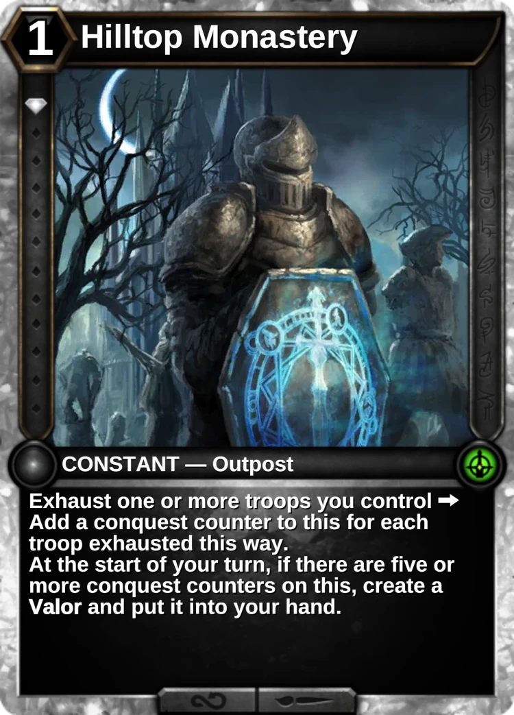 Hilltop Monastery: the card
