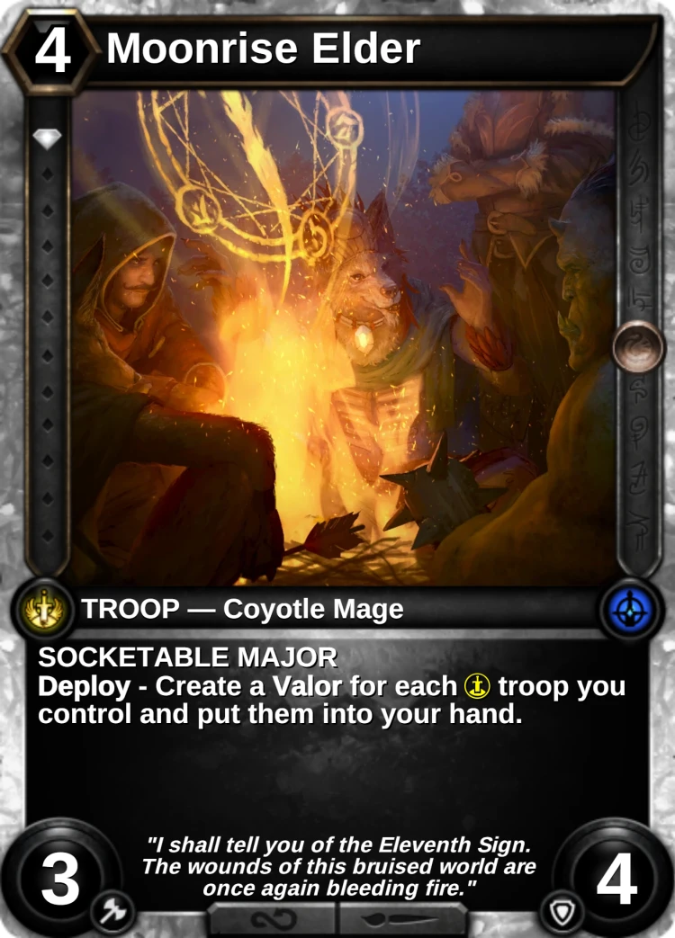 Moonrise Elder: the card