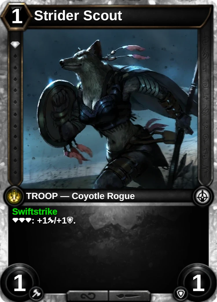Strider Scout: the card