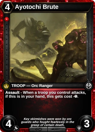 Ayotochi Brute: the card this item changes
