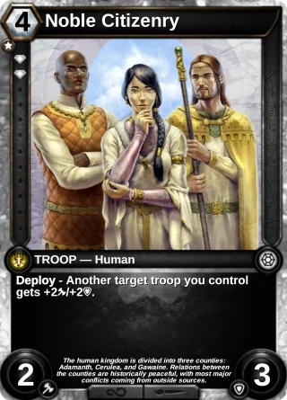 Noble Citizenry: the card this item changes