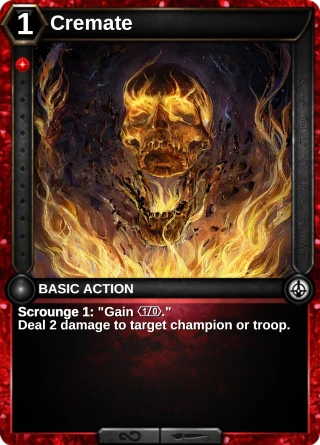 Cremate: the card this item changes