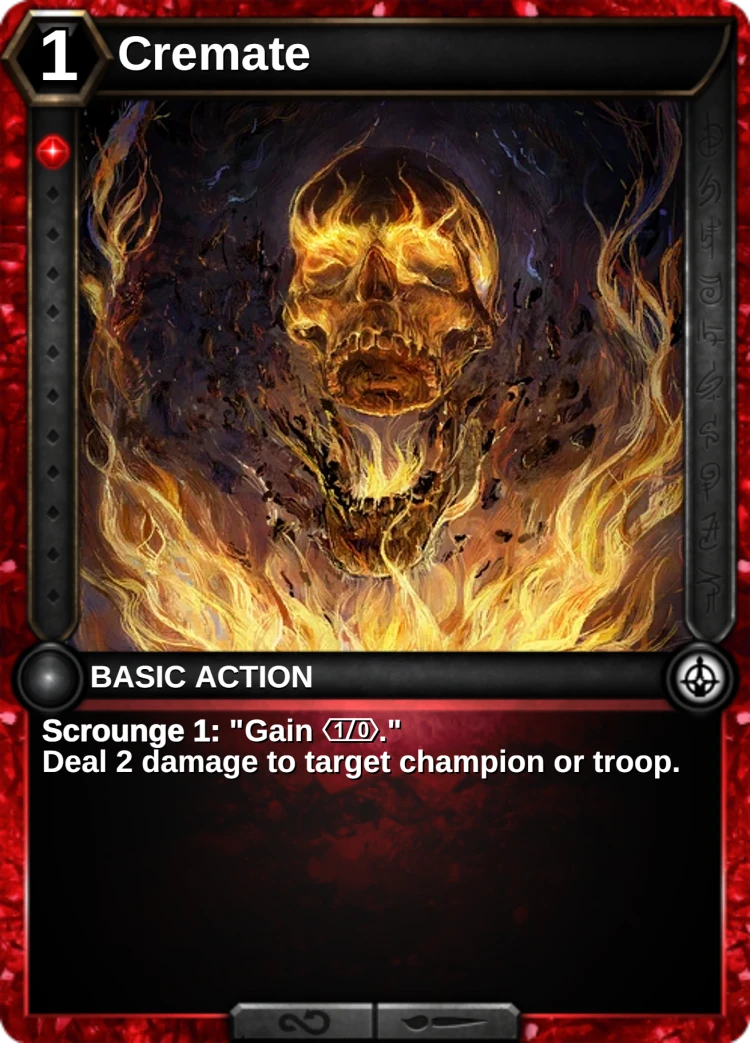 Cremate: the card