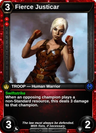 Fierce Justicar: the card this item changes
