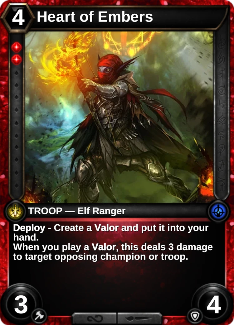 Heart of Embers: the card