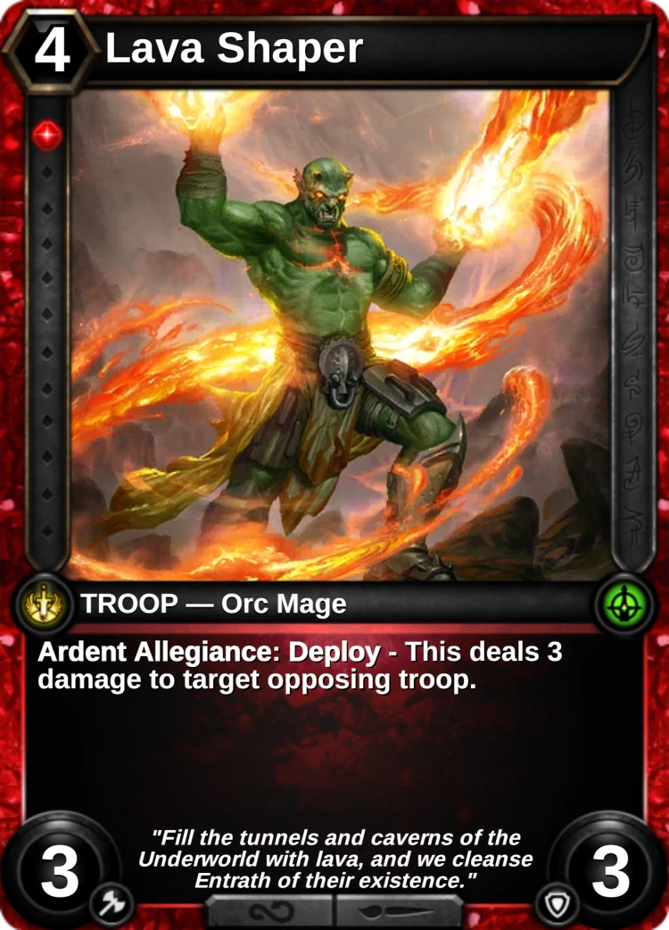 Lava Shaper: the card