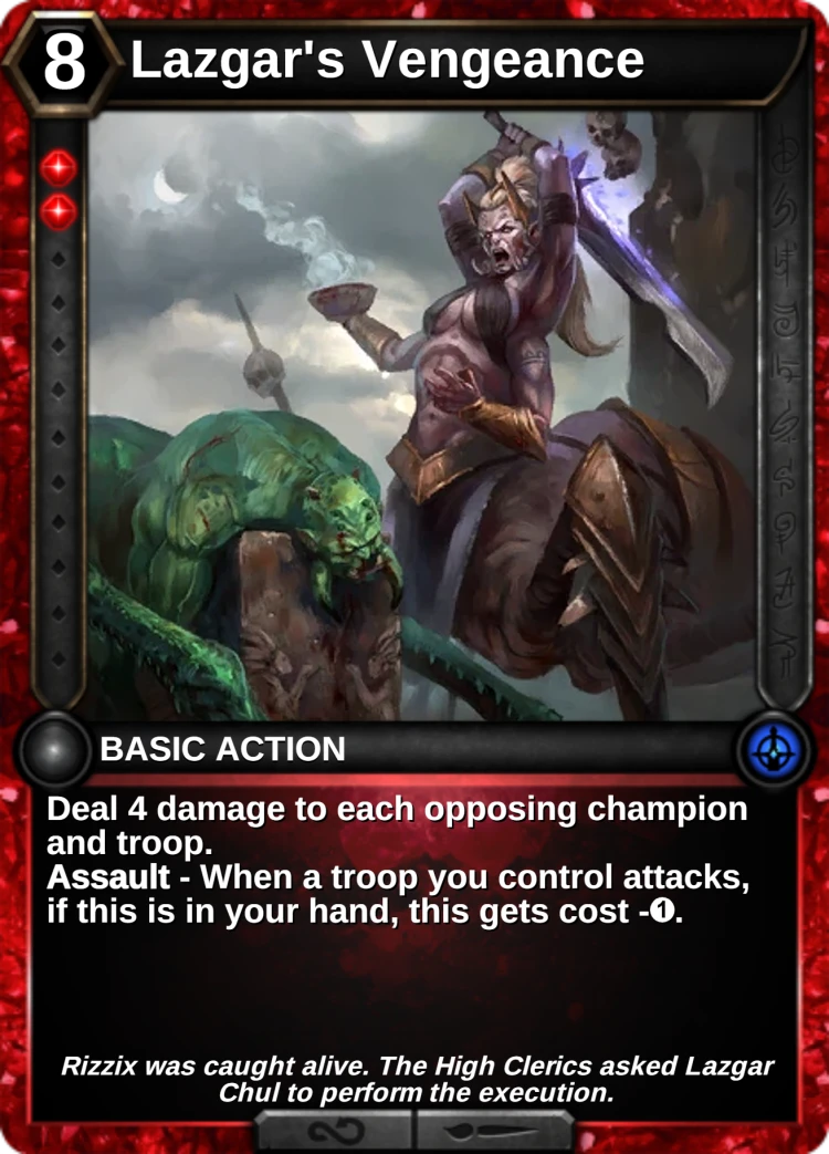 Lazgar's Vengeance: the card