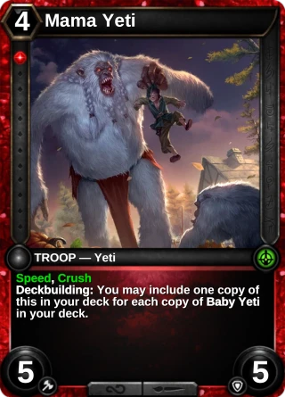 Mama Yeti: the card this item changes