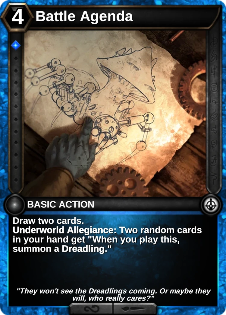 Battle Agenda: the card