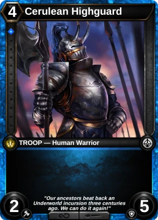 Cerulean Highguard: the card this item changes