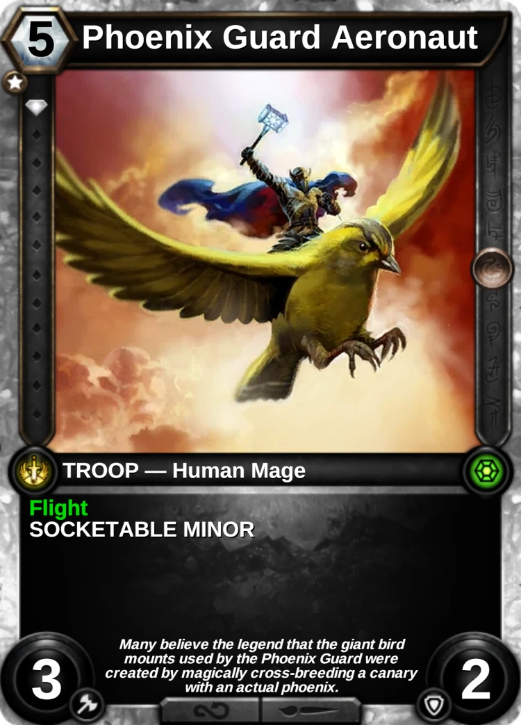 Phoenix Guard Aeronaut: the card
