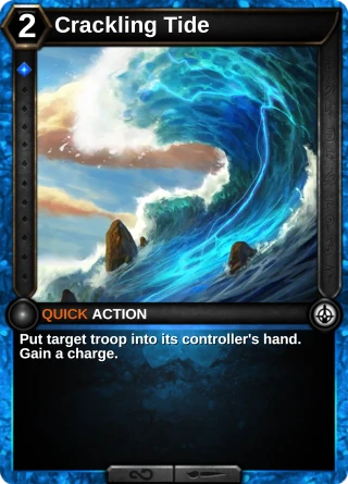 Crackling Tide: the card this item changes