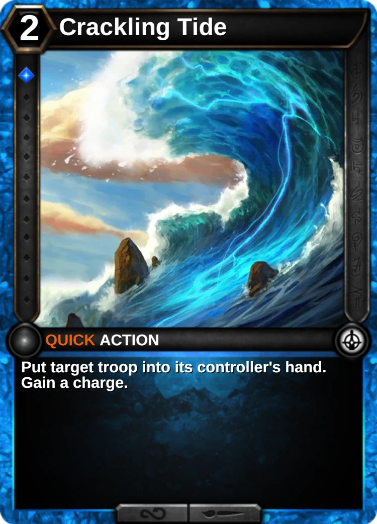 Crackling Tide: the card