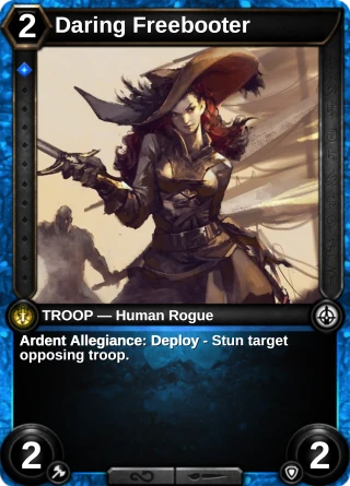 Daring Freebooter: the card this item changes
