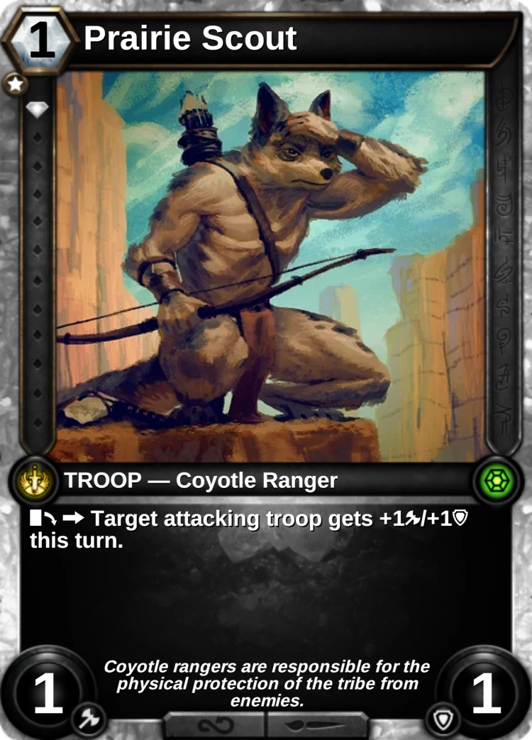 Prairie Scout: the card