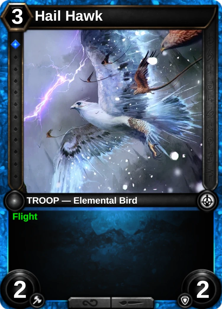 Hail Hawk: the card